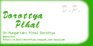 dorottya plhal business card